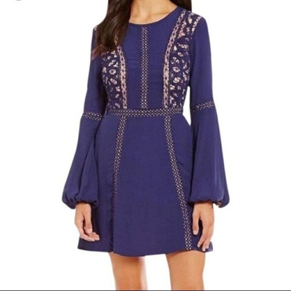 gianni bini blue dress
